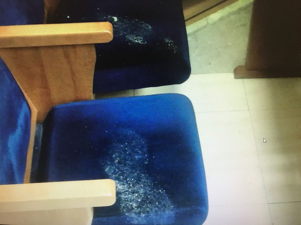 פריצה לבית כנסת. צילום: דוברות המשטרה